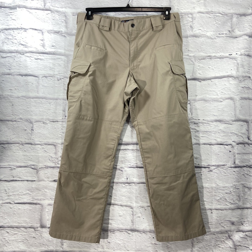 5.11 Tactical Cargo Pants Men's 38x30 Beige Straight Leg